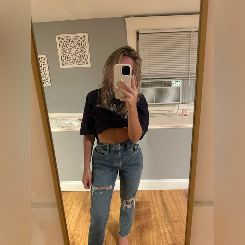 Abercrombie and Fitch Curve Love Mom Jeans